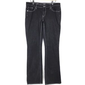 GAP Outlet Jeans Premium Bootcut Long Inseam Black Wash Stretch Size 12 / 31L